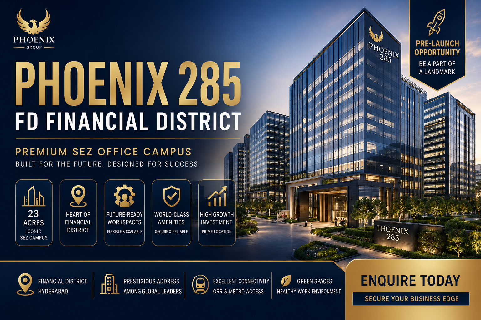 Phoenix 285 FD Financial District - Premium SEZ Office Spaces