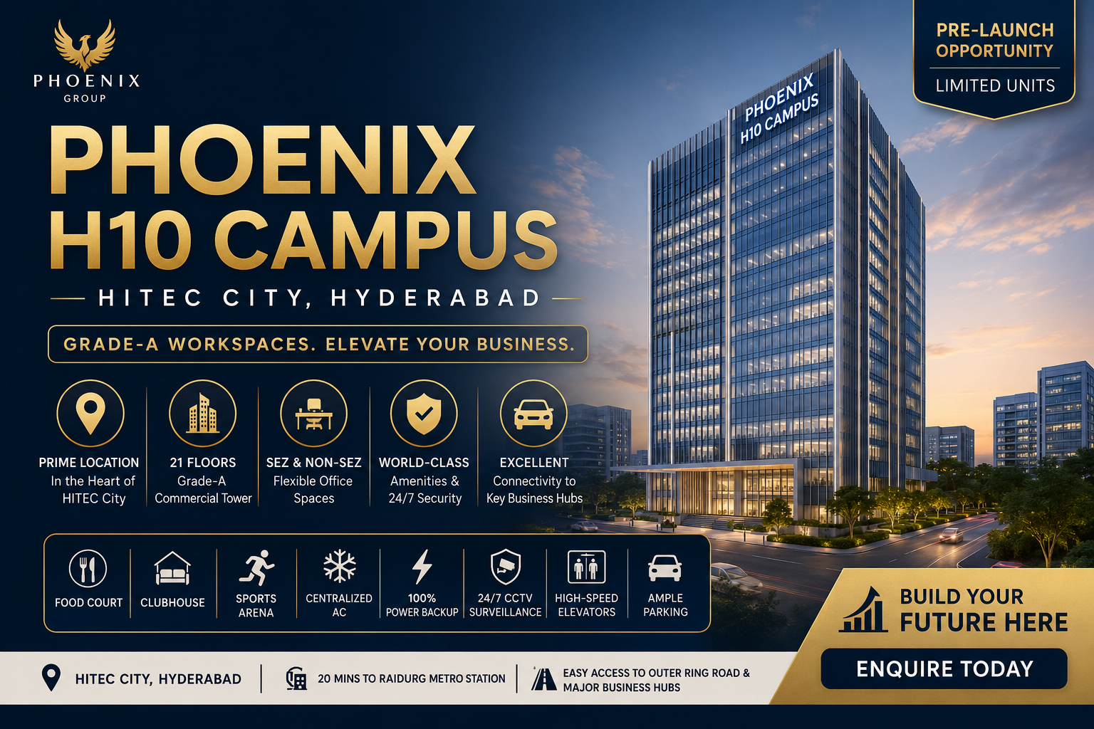 Phoenix H10 Campus Hitech City - Grade-A Office Spaces in HITEC City